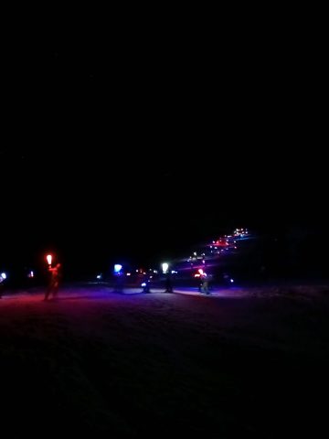 Torchlight descent with the French Ski School_Villard-Reculas